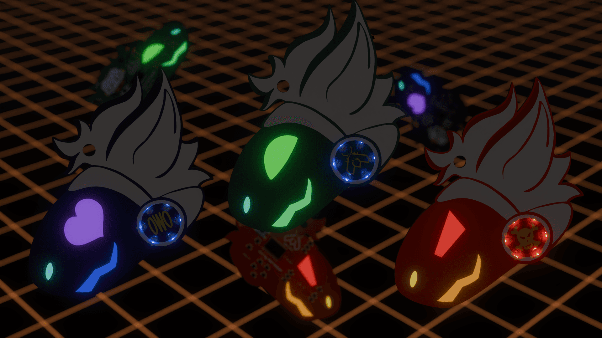RGB protogen badges